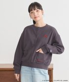 【アースミュージックアンドエコロジー/earth music&ecology】のチャンピオン ハローキティ×emae裏毛カーディガン Charcoal Gray|ID:prp329100004233350