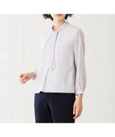 【ジェイ プレス/J.PRESS】のカチオンストライプ ボウタイ カットソー 人気、トレンドファッション・服の通販 founy(ファニー) ファッション Fashion レディースファッション WOMEN トップス・カットソー Tops/Tshirt シャツ/ブラウス Shirts/Blouses ロング / Tシャツ T-Shirts カットソー Cut and Sewn S/S・春夏 Ss・Spring/Summer おすすめ Recommend インナー Inner カットソー Cut And Sew ジャケット Jacket ジャージ Jersey ストライプ Stripe バランス Balance 再入荷 Restock/Back In Stock/Re Arrival 夏 Summer 春 Spring |ID:prp329100004234532