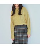 【エニィ スィス/any SiS】の【洗える】スフレハイネックケーブル ニット 人気、トレンドファッション・服の通販 founy(ファニー) ファッション Fashion レディースファッション WOMEN トップス・カットソー Tops/Tshirt ニット Knit Tops A/W・秋冬 Aw・Autumn/Winter・Fw・Fall-Winter アクリル Acrylic インナー Inner セーター Sweater リラックス Relax 再入荷 Restock/Back In Stock/Re Arrival 洗える Washable 畦 Ridge thumbnail ライトイエロー|ID: prp329100004234534 ipo3291000000029350034