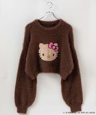 【ウィゴー/WEGO】の【サンリオ】HELLOKITTYコラボシャギーニット ブラウン|ID:prp329100004236147