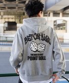 【ウィゴー/WEGO】の【ユニセックス着用ITEM/裏起毛/SMLサイズ展開】リラックスフィットグラフィックパーカー 杢グレー|ID:prp329100004236164