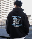 【ウィゴー/WEGO】の【ユニセックス着用ITEM/裏起毛/SMLサイズ展開】リラックスフィットTHEBOYグラフィックパーカー ブラック|ID:prp329100004236165