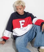 【ウィゴー/WEGO】の【ユニセックス着用ITEM】別注FILAパネル切替プルオーバー レッドその他|ID:prp329100004236170