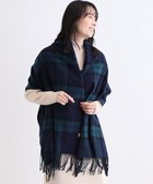 【ムーンバット/MOONBAT】のWEB限定【洗える】ミエル (miel) カシミヤ100% チェックストール ネイビーブルー|ID: prp329100004236200 ipo3291000000029361124