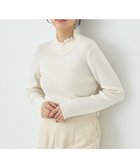 【アースミュージックアンドエコロジー/earth music&ecology】のレーシーハイネックリブプルオーバー Ivory|ID:prp329100004239400