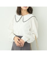 【アースミュージックアンドエコロジー/earth music&ecology】の配色ピコレースブラウス 人気、トレンドファッション・服の通販 founy(ファニー) ファッション Fashion レディースファッション WOMEN トップス・カットソー Tops/Tshirt シャツ/ブラウス Shirts/Blouses NEW・新作・新着・新入荷 New Arrivals A/W・秋冬 Aw・Autumn/Winter・Fw・Fall-Winter おすすめ Recommend スウェット Sweat トレンド Trend フェミニン Feminine ボトム Bottom ポケット Pocket レース Race |ID:prp329100004239401