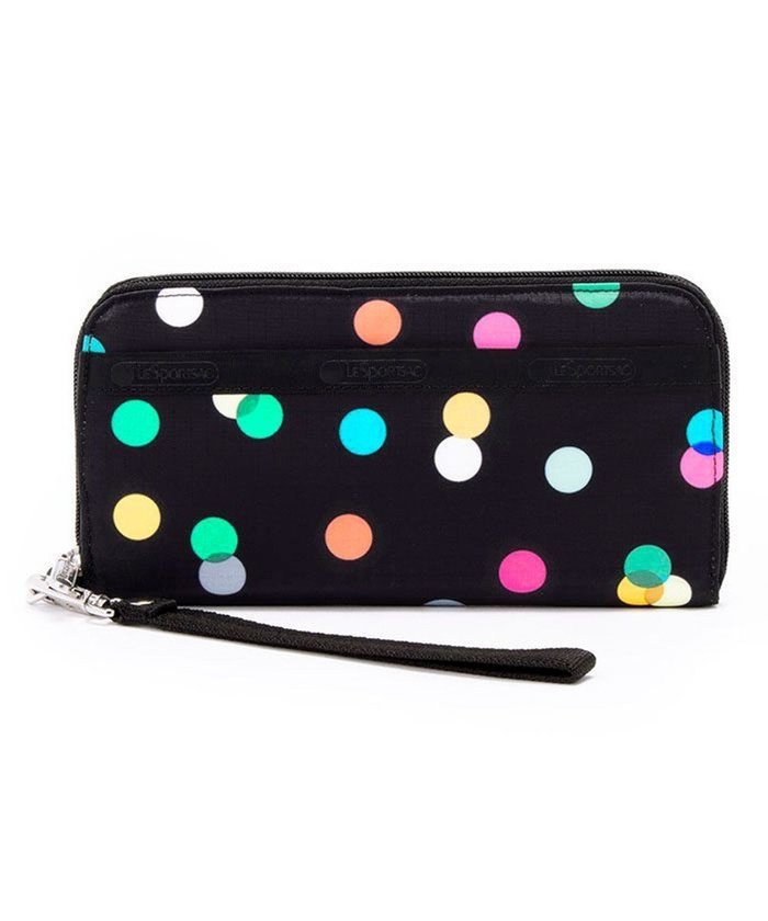 【レスポートサック/LeSportsac】のTECH WALLET WRISTLET/マルチカラードッツブラック インテリア・キッズ・メンズ・レディースファッション・服の通販 founy(ファニー) https://founy.com/ ファッション Fashion レディースファッション WOMEN 財布 Wallets ウォレット Wallet カラフル Colorful ドット Dot ポケット Pocket ラウンド Round ランダム Random 旅行 Travel 財布 Wallet |ID: prp329100004239420 ipo3291000000029440555