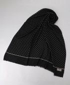 【五大陸/gotairiku / MEN】の【WOOL100%】大判ドットットプリントストール ブラック系8|ID: prp329100004239457 ipo3291000000029396460