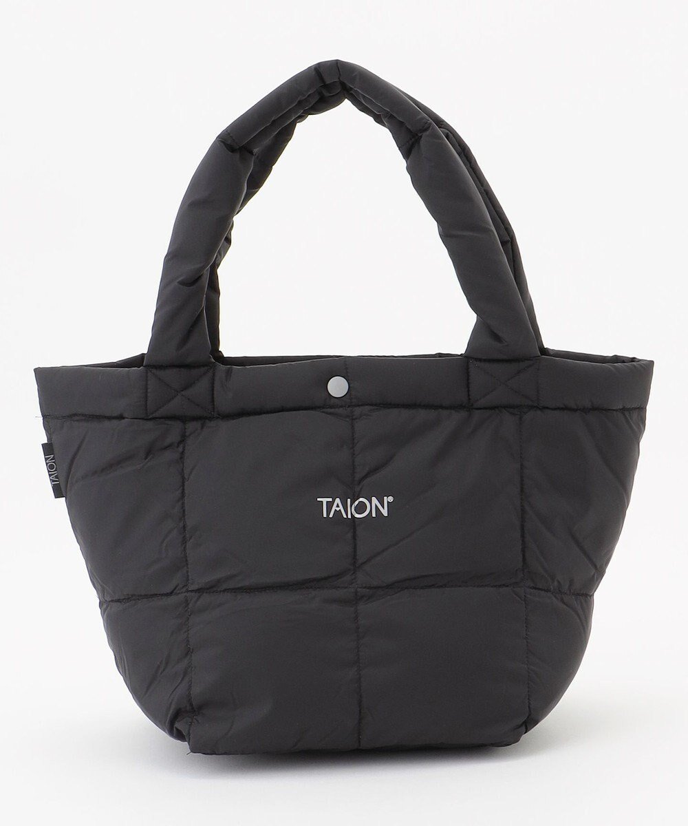 【アンフィーロ 自由区/UNFILO】の【TAION×UNFILO】BASIC TOTE インテリア・キッズ・メンズ・レディースファッション・服の通販 founy(ファニー) 　ファッション　Fashion　レディースファッション　WOMEN　バッグ　Bag　コンパクト　Compact　ダウン　Down　トートバック　Tote Bag　フロント　Front　プリント　Print　ブラック|ID: prp329100004239459 ipo3291000000029396689