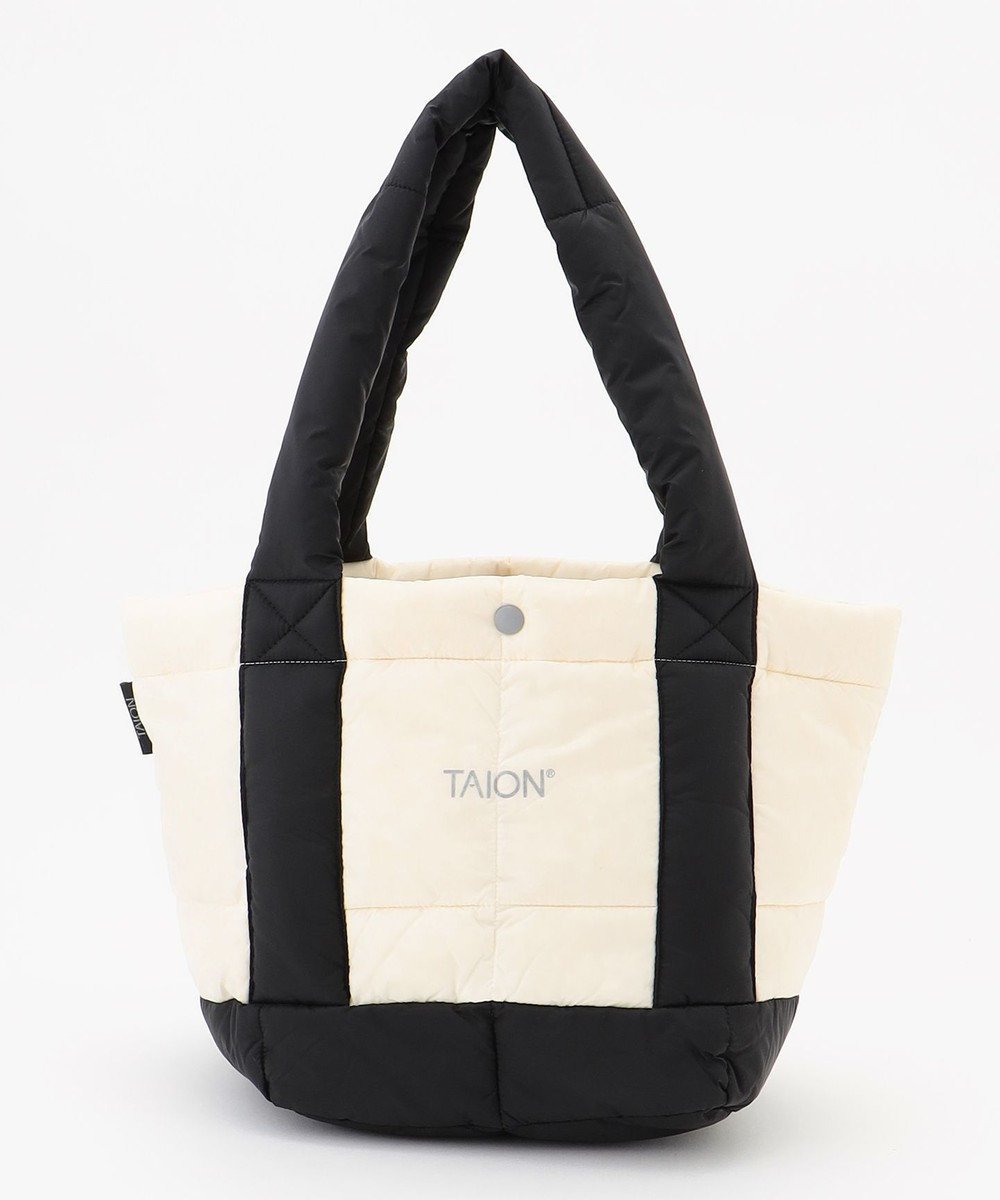 【アンフィーロ 自由区/UNFILO】の【TAION×UNFILO】バイカラー TOTE 人気、トレンドファッション・服の通販 founy(ファニー) 　ファッション　Fashion　レディースファッション　WOMEN　バッグ　Bag　コンパクト　Compact　ダウン　Down　トートバック　Tote Bag　フロント　Front　プリント　Print　 other-1|ID: prp329100004239460 ipo3291000000029396691