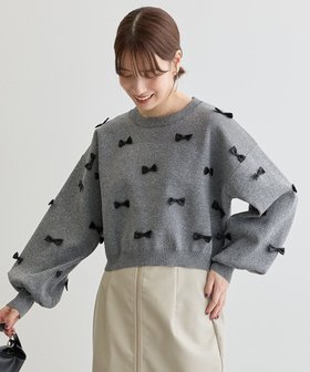 【グリーンパークス/Green Parks】 ・swing by メニーリボンニット人気、トレンドファッション・服の通販 founy(ファニー) ファッション Fashion レディースファッション WOMEN トップス・カットソー Tops/Tshirt ニット Knit Tops NEW・新作・新着・新入荷 New Arrivals A/W・秋冬 Aw・Autumn/Winter・Fw・Fall-Winter サテン Satin ストレッチ Stretch セーター Sweater バランス Balance ポケット Pocket リボン Ribbon ワイド Wide |ID:prp329100004239474