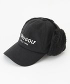 【23区 ゴルフ/NIJYUSANKU GOLF】の【WOMEN】耳当て付スェードキャップ ブラック系|ID: prp329100004239489 ipo3291000000029396855