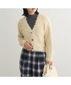 【グリーンパークス/Green Parks】の・Petit Fleur シャギーニットカーディガン Ivory|ID:prp329100004239499