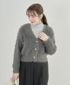 【グリーンパークス/Green Parks】の・Petit Fleur シャギーニットカーディガン Charcoal Gray|ID: prp329100004239499 ipo3291000000029505365