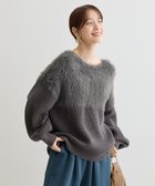 【グリーンパークス/Green Parks】の・Petit Fleur シャギーキリカエニット Charcoal Gray|ID: prp329100004239501 ipo3291000000029396898