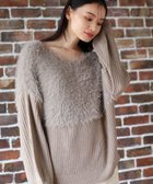 【グリーンパークス/Green Parks】の・Petit Fleur シャギーキリカエニット Gray Beige|ID: prp329100004239501 ipo3291000000029396900