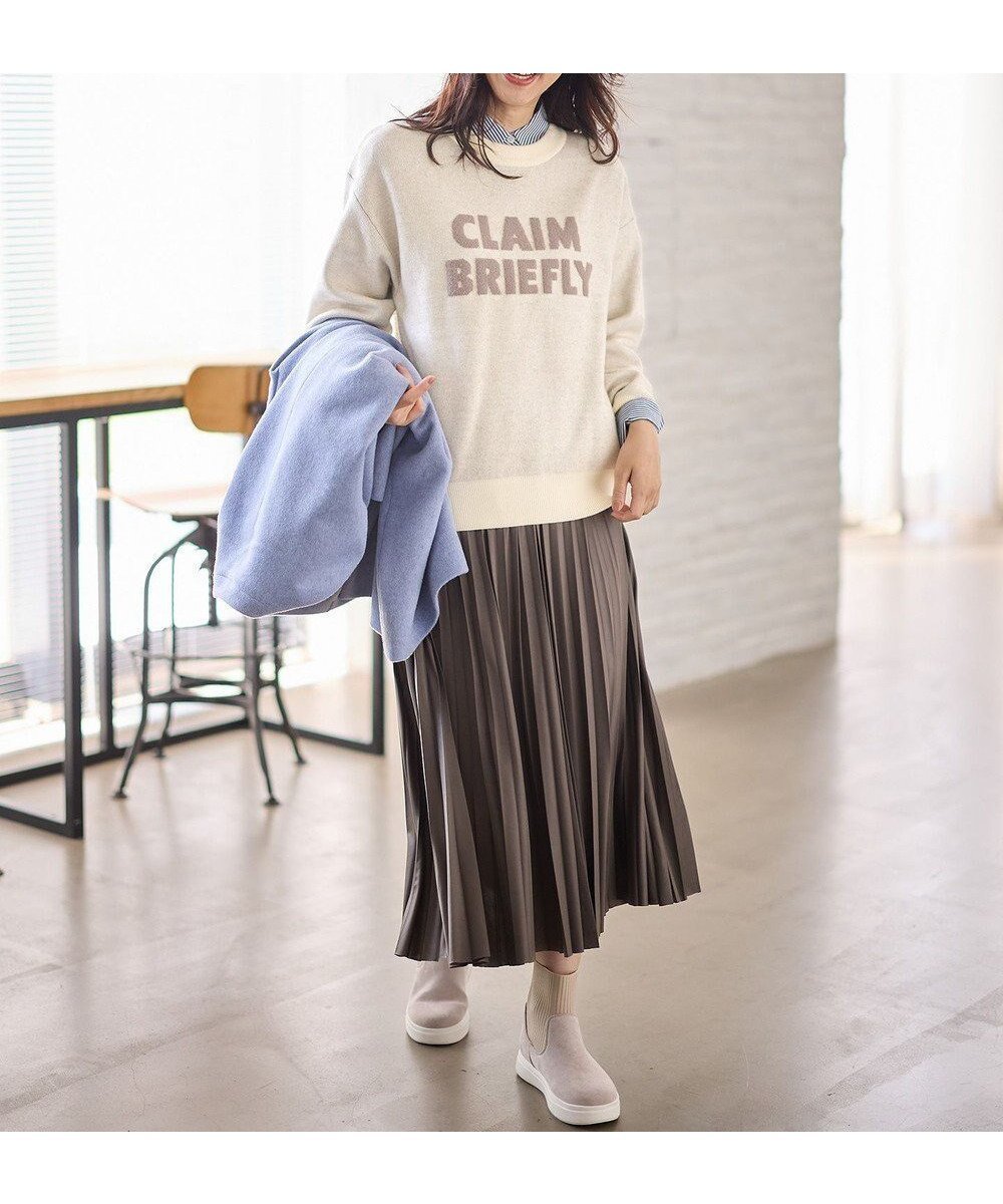 【エニー/ANY】の【ウエストゴム】レザーライクプリーツスカート インテリア・キッズ・メンズ・レディースファッション・服の通販 founy(ファニー) 　ファッション　Fashion　レディースファッション　Fashion for Women　スカート　Skirts　プリーツスカート / 上品フェミニンスタイル　Pleated Skirts　おすすめ　Recommended / Our Picks　プリーツ　Pleats, Pleated　エレガント 上品　Elegant　洗える　Machine Washable　A/W・秋冬　Autumn/Winter　ブラウン|ID: prp329100004239517 ipo3291000000035574687