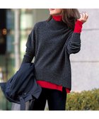 【アンフィーロ 自由区/UNFILO】の【洗える】カシミヤブレンド ハイネック ラメニット チャコールラメ|ID: prp329100004242241 ipo3291000000032603425