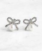 【トッカ/TOCCA】のRIBBON PEARL RIBBON EARRINGS イヤリング 人気、トレンドファッション・服の通販 founy(ファニー) ファッション Fashion レディースファッション WOMEN ジュエリー Jewelry リング Rings イヤリング Earrings NEW・新作・新着・新入荷 New Arrivals 2025年 2025 S/S・春夏 Ss・Spring/Summer アクセサリー Accessories アンティーク Antique イエロー Yellow イヤリング Earrings シルバー Silver テクスチャー Texture パール Pearl ビジュー Bijou フェミニン Feminine モチーフ Motif リボン Ribbon エレガント 上品 Elegant 夏 Summer thumbnail シルバー系|ID: prp329100004242292 ipo3291000000029425154