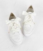 【トッカ/TOCCA】の【消臭】GLITTER TOE SNEAKERS スニーカー 人気、トレンドファッション・服の通販 founy(ファニー) ファッション Fashion レディースファッション WOMEN NEW・新作・新着・新入荷 New Arrivals 2025年 2025 S/S・春夏 Ss・Spring/Summer サテン Satin シンプル Simple スニーカー Sneakers フェミニン Feminine ブロッキング Blocking リボン Ribbon リュクス Luxe ロマンティック Romantic エレガント 上品 Elegant 厚底 Platforms 夏 Summer 軽量 Lightweight thumbnail オフ系|ID: prp329100004243302 ipo3291000000029434506