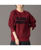 【エニー/ANY】の【洗濯機可】スウェットライクフェザーロゴニット レッド×ブラック|ID: prp329100004243321 ipo3291000000034296622