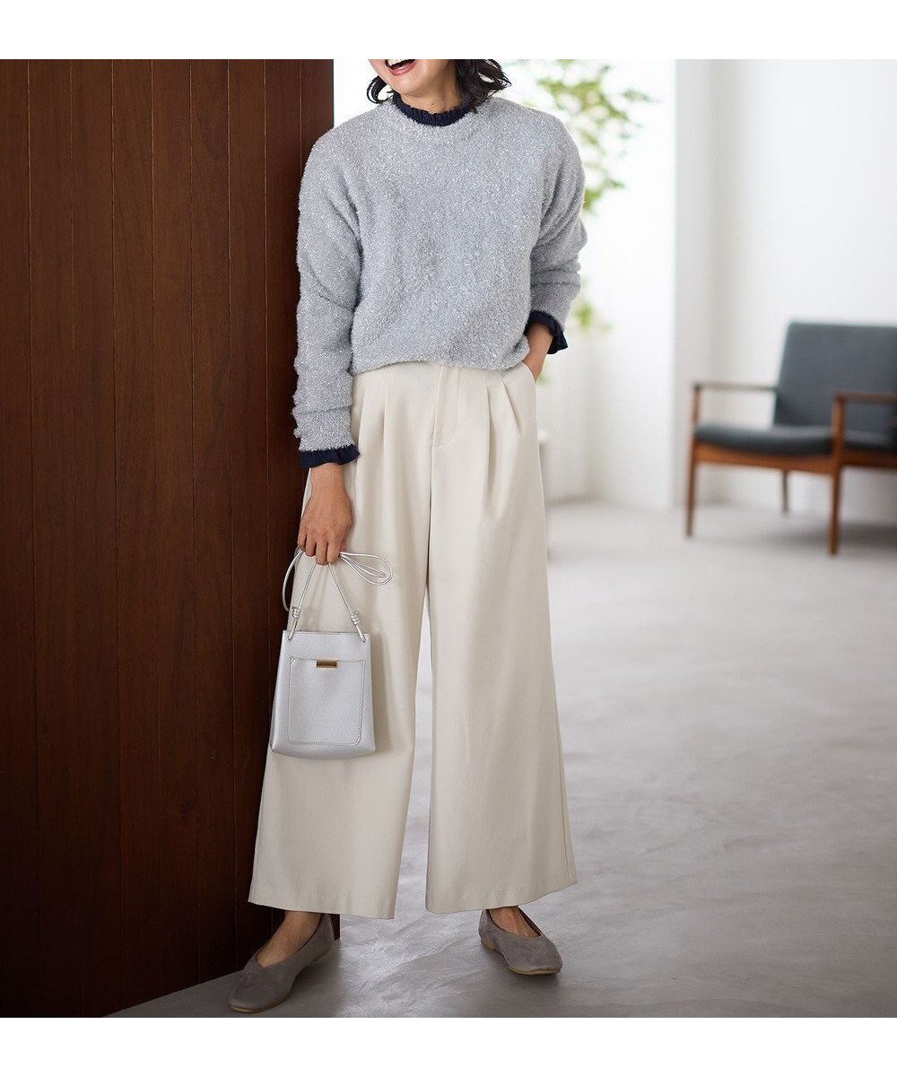 【エニー/ANY】の【ウエストゴム】ウーリッシュ2タックワイドパンツ インテリア・キッズ・メンズ・レディースファッション・服の通販 founy(ファニー) ファッション Fashion レディースファッション Fashion for Women パンツ Pants & Trousers おすすめ Recommended / Our Picks トレンド Trend, Trending Now ワイド Wide, Wide Fit 洗える Machine Washable A/W・秋冬 Autumn/Winter ライトグレー|ID: prp329100004243337 ipo3291000000035560864