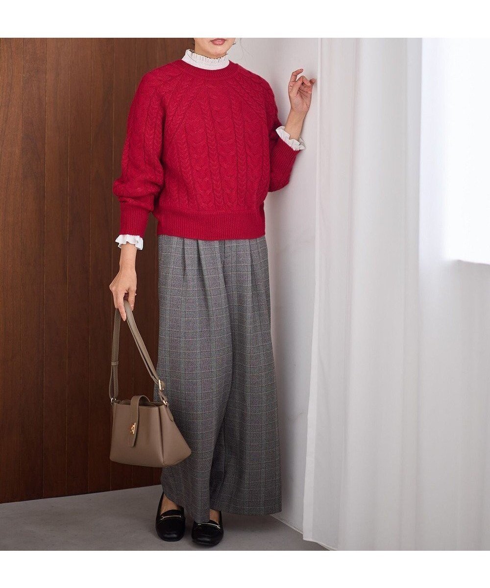 【エニー/ANY】の【ウエストゴム】ウーリッシュ2タックワイドパンツ インテリア・キッズ・メンズ・レディースファッション・服の通販 founy(ファニー) ファッション Fashion レディースファッション Fashion for Women パンツ Pants & Trousers おすすめ Recommended / Our Picks トレンド Trend, Trending Now ワイド Wide, Wide Fit 洗える Machine Washable A/W・秋冬 Autumn/Winter グレンチェック|ID: prp329100004243337 ipo3291000000035560869