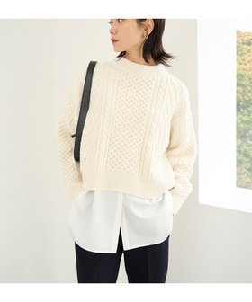 【アンフィーロ 自由区/UNFILO】 【洗える】ケーブルニット人気、トレンドファッション・服の通販 founy(ファニー) ファッション Fashion レディースファッション WOMEN トップス・カットソー Tops/Tshirt ニット Knit Tops NEW・新作・新着・新入荷 New Arrivals A/W・秋冬 Aw・Autumn/Winter・Fw・Fall-Winter アクリル Acrylic ウォッシャブル Washable クラシック Classic クロップド Cropped セーター Sweater ボトム Bottom ミドル Middle ワイド Wide 冬 Winter 定番 Standard 洗える Washable |ID:prp329100004243343