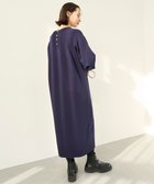 【アンフィーロ 自由区/UNFILO】の【洗える】ネックビジュー ニットワンピース ネイビー|ID: prp329100004243355 ipo3291000000032588330