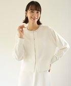 【アンフィーロ 自由区/UNFILO】の【洗える】ネックビジュー カーディガン オフ|ID: prp329100004243357 ipo3291000000032230211