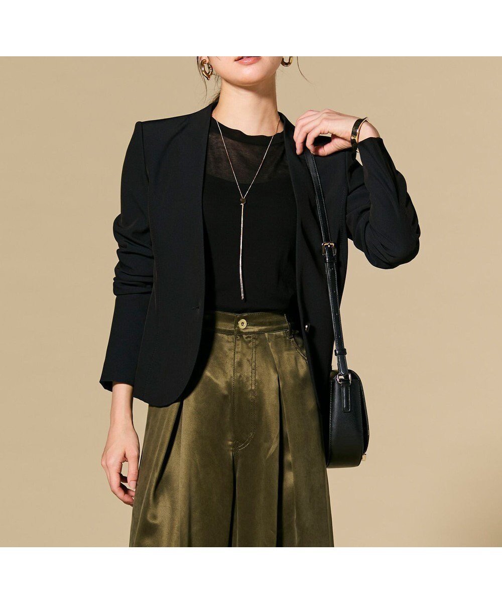 【ベイジ,/BEIGE,】の【セットアップ対応】LUIZA / ノーカラージャケット インテリア・キッズ・メンズ・レディースファッション・服の通販 founy(ファニー) ファッション Fashion レディースファッション Fashion for Women アウター Coat / Outerwear Collection レディースジャケット・軽アウター Jackets ノーカラージャケット / シンプル上品コーデ Collarless Jackets インナー Innerwear ジャケット Jacket, Outerwear ストレッチ Stretch, Stretchy Fabric スーツ Suit, Formalwear セットアップ Set-Up, Coordinated Outfit セレモニー Ceremony 人気 Popular, Best Seller ビジネス 仕事 通勤 Business / Work / Commuting 夏 Summer 定番 Standard, Basic Item S/S・春夏 SS, Spring/Summer, Warm Season 洗える Machine Washable A/W・秋冬 Autumn/Winter Black|ID: prp329100004243495 ipo3291000000034546023