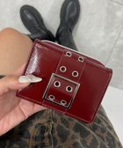 【ウィゴー/WEGO】のハトメベルトフラップウォレット ワイン|ID: prp329100004243599 ipo3291000000029439408