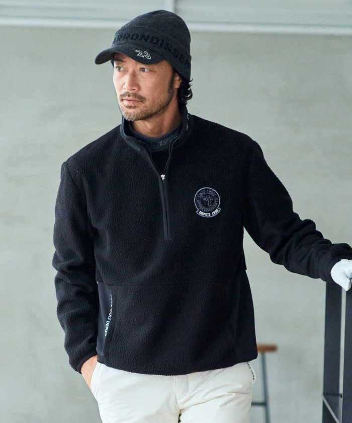 【23区 ゴルフ/23区GOLF / MEN】の【MEN】ボアフリースプルオーバー インテリア・キッズ・メンズ・レディースファッション・服の通販 founy(ファニー) https://founy.com/ ファッション Fashion メンズファッション MEN トップス・カットソー Tops/Tshirt/Men A/W・秋冬 Aw・Autumn/Winter・Fw・Fall-Winter ゴルフ Golf スウェット Sweat ストレッチ Stretch |ID: prp329100004245752 ipo3291000000029819246