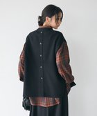 【クラフトスタンダードブティック/CRAFT STANDARD BOUTIQUE】の洗える/とてもちクルーネックバックボタンベスト Black|ID: prp329100004247846 ipo3291000000029477303