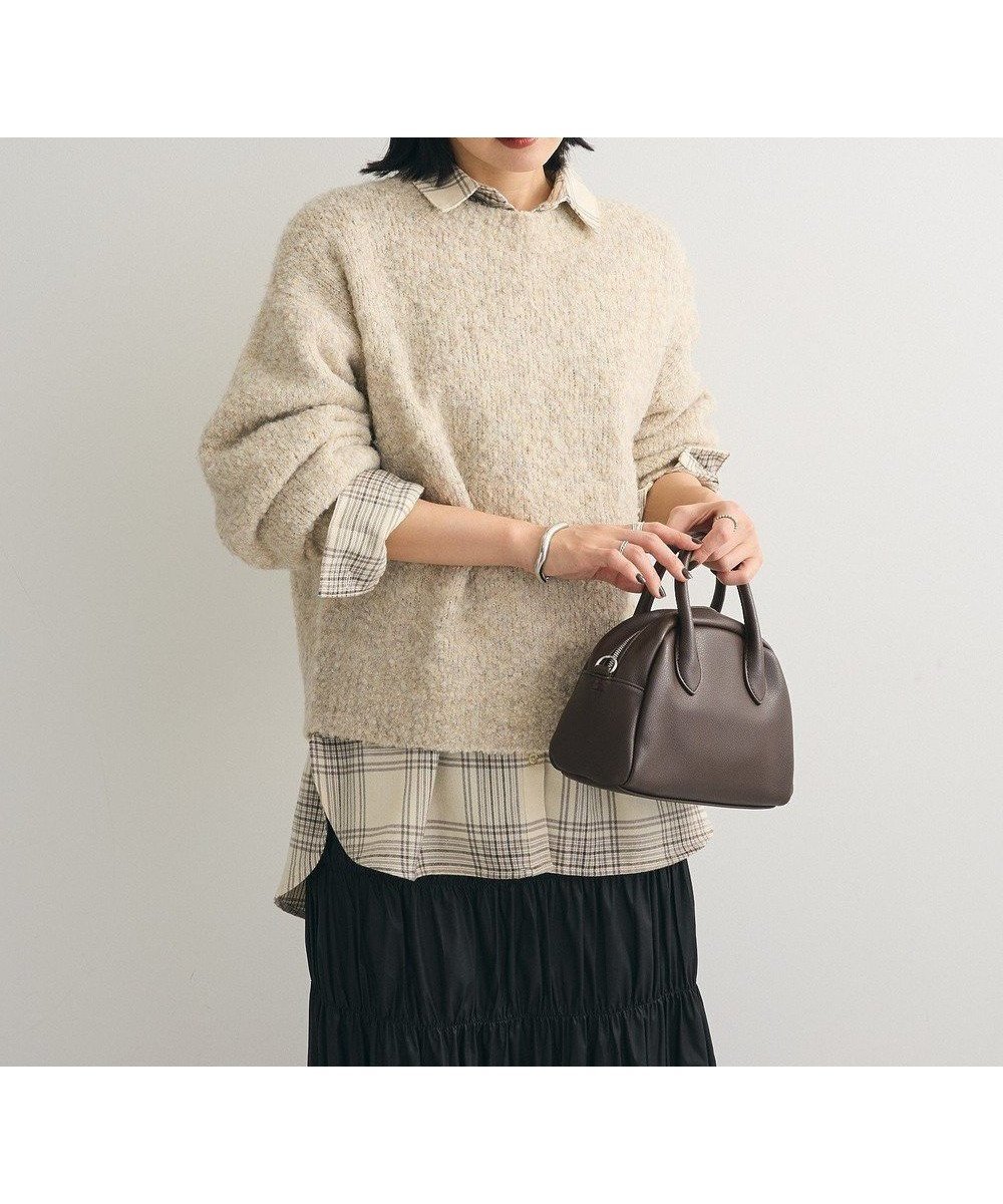 【グリーンパークス/Green Parks】のブークレニットプルオーバーⅡ インテリア・キッズ・メンズ・レディースファッション・服の通販 founy(ファニー) 　ファッション　Fashion　レディースファッション　Fashion for Women　トップス・カットソー　Cut & Sew Tops　ニット　Knit Tops & Sweaters　カジュアルプルオーバー・ニットトップス　Pullovers & Knit Tops / Casual Pullovers　セーター　Sweater, Knitwear　ポケット　Pocket, Pocket Detail　A/W・秋冬　Autumn/Winter　Light Beige|ID: prp329100004247899 ipo3291000000032568373