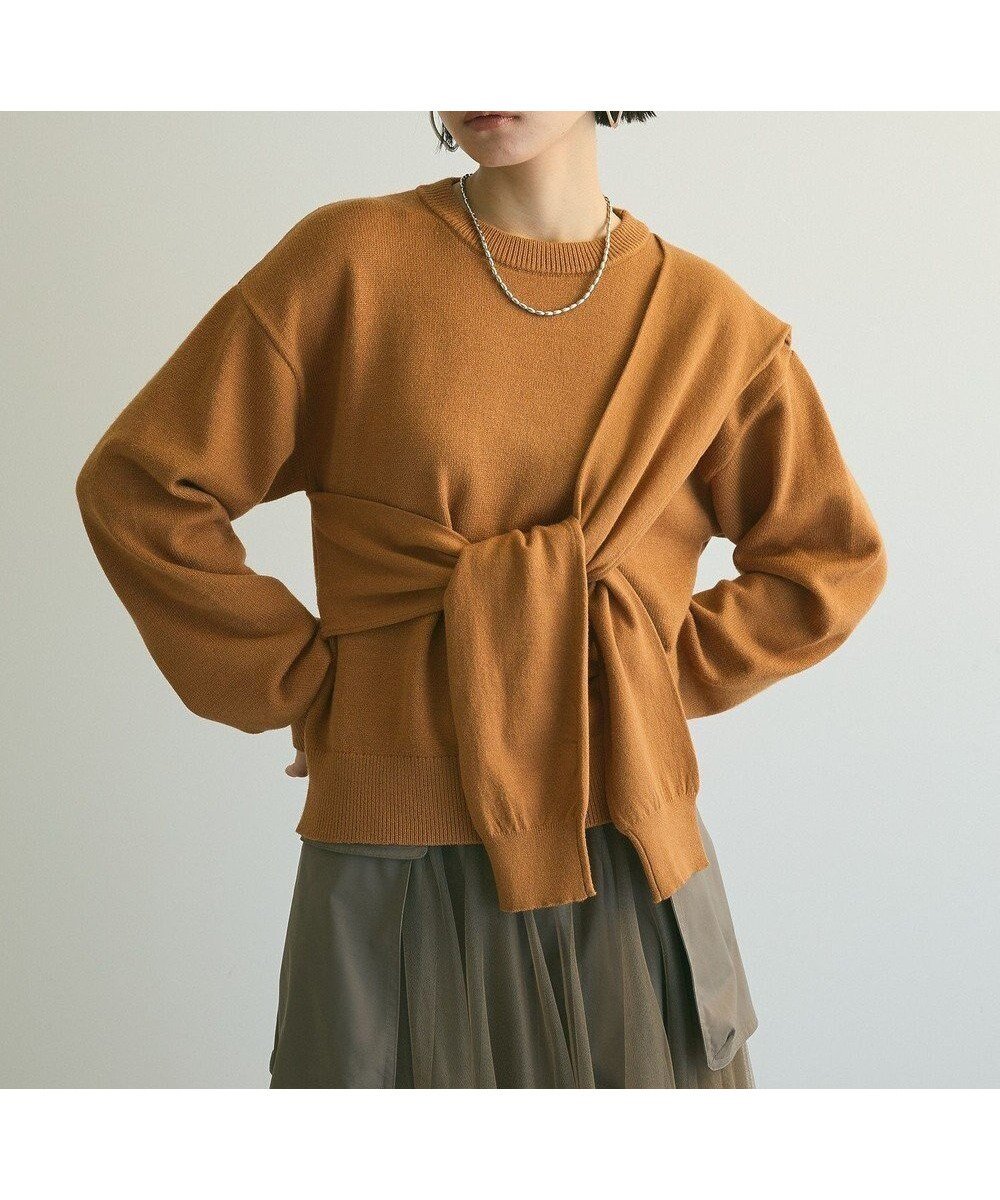 【グリーンパークス/Green Parks】のarmonia.ツイストレイヤードプルオーバー インテリア・キッズ・メンズ・レディースファッション・服の通販 founy(ファニー) 　ファッション　Fashion　レディースファッション　WOMEN　トップス・カットソー　Tops/Tshirt　ニット　Knit Tops　プルオーバー　Pullover　おすすめ　Recommend　セーター　Sweater　ベーシック　Basic　ポケット　Pocket　A/W・秋冬　Aw・Autumn/Winter・Fw・Fall-Winter　Camel|ID: prp329100004247909 ipo3291000000031942052
