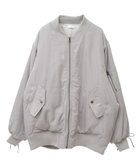 【グリーンパークス/Green Parks】の・swing by 中綿ボリュームスリーブMA-1 Gray Beige|ID: prp329100004247912 ipo3291000000029477549