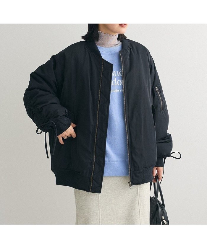 【グリーンパークス/Green Parks】の・swing by 中綿ボリュームスリーブMA-1 インテリア・キッズ・メンズ・レディースファッション・服の通販 founy(ファニー) https://founy.com/ ファッション Fashion レディースファッション WOMEN アウター Coat Outerwear ジャケット Jackets ブルゾン Blouson/Jackets MA-1 MA-1 ギャザー Gather ジャケット Jacket スリーブ Sleeve トレンド Trend フェミニン Feminine ブルゾン Blouson ボトム Bottom ポケット Pocket A/W・秋冬 Aw・Autumn/Winter・Fw・Fall-Winter |ID: prp329100004247912 ipo3291000000031808819