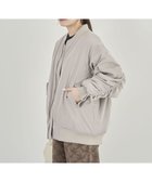 【グリーンパークス/Green Parks】の・swing by 中綿ボリュームスリーブMA-1 Gray Beige|ID: prp329100004247912 ipo3291000000031808828