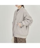【グリーンパークス/Green Parks】の・swing by 中綿ボリュームスリーブMA-1 Gray Beige|ID: prp329100004247912 ipo3291000000031981654