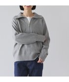 【アメリカンホリック/AMERICAN HOLIC】のバイパチハーフZIPニットプルオーバー Light Gray Mixture|ID: prp329100004248125 ipo3291000000029478683