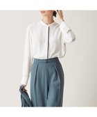 【アイシービー/iCB】の【UVケア・速乾・洗える】BackSatinAmunzen バンドカラーブラウス 人気、トレンドファッション・服の通販 founy(ファニー) ファッション Fashion レディースファッション Fashion for Women トップス・カットソー Cut & Sew Tops シャツ・ブラウス・オフィスカジュアル Elegant Blouses & Button-Ups インナー Innerwear 洗える Machine Washable サテン Satin, Glossy Fabric スーツ Suit, Formalwear 定番 Standard, Basic Item 人気 Popular, Best Seller プリント Print, Printed Pattern A/W・秋冬 Autumn/Winter 夏 Summer セレモニー Ceremony ビジネス 仕事 通勤 Business / Work / Commuting 2025年 2025 2025春夏・S/S Spring/Summer 2025 SS25 thumbnail オフホワイト系|ID: prp329100004248138 ipo3291000000033616850