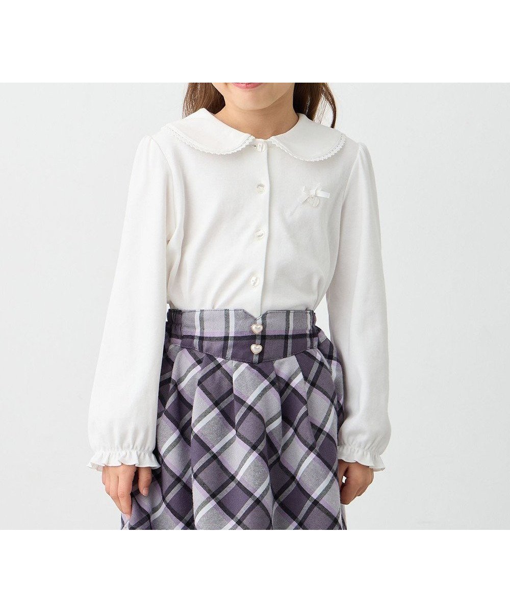 【エニファム/any FAM / KIDS】の丸襟カットソーブラウス 人気、トレンドファッション・服の通販 founy(ファニー) 　ファッション　Fashion　キッズファッション　KIDS　トップス・カットソー　Tops/Tees/Kids　NEW・新作・新着・新入荷　New Arrivals　S/S・春夏　Ss・Spring/Summer　インナー　Inner　セレモニー　Ceremony　フォーマル　Formal　フリル　Frills　ワンポイント　One Point　エレガント 上品　Elegant　夏　Summer　春　Spring　洗える　Washable　 other-1|ID: prp329100004250817 ipo3291000000029501191