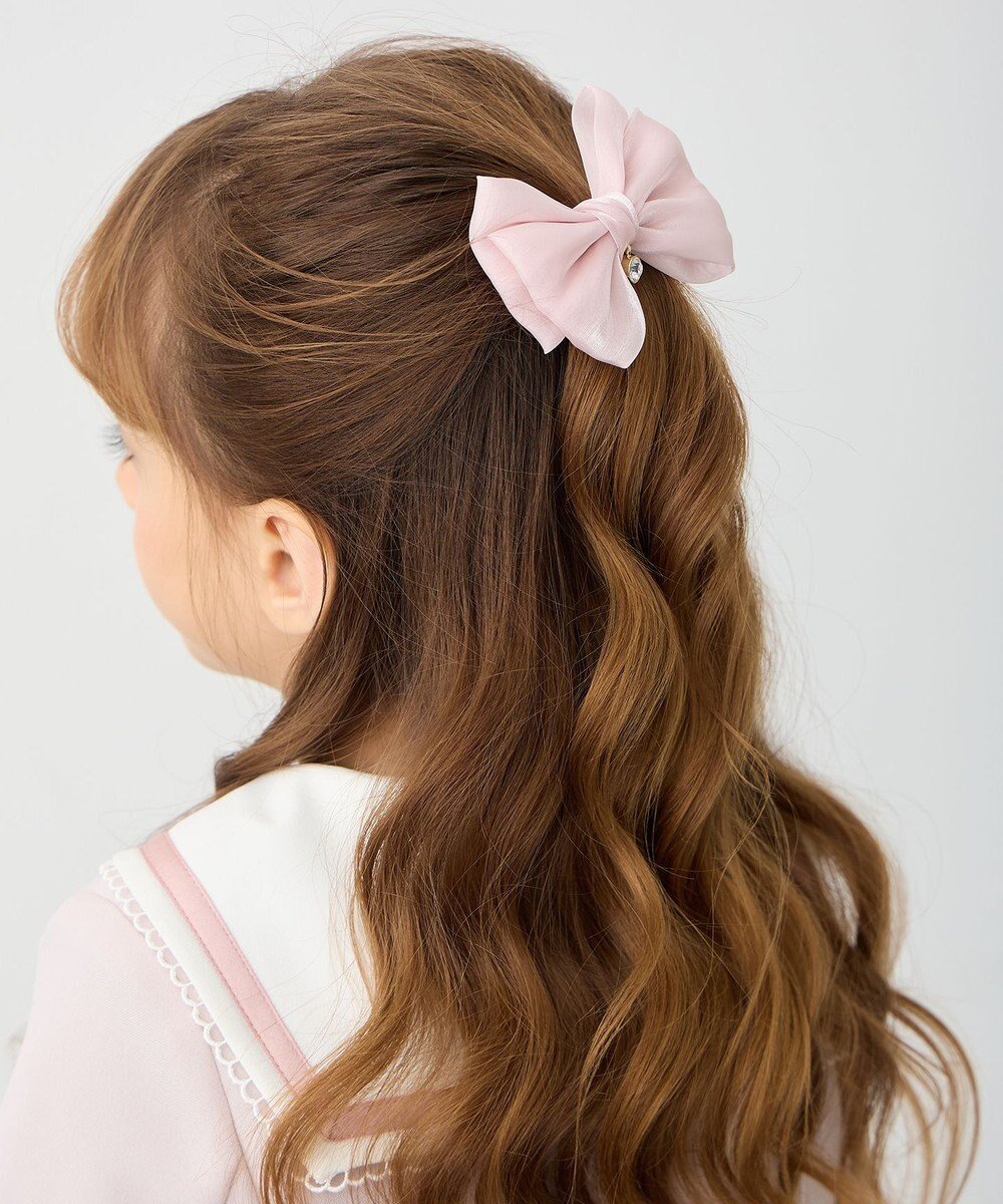 【エニファム/any FAM / KIDS】のオーガンジーリボンヘアクリップ インテリア・キッズ・メンズ・レディースファッション・服の通販 founy(ファニー) 　ファッション　Fashion　キッズファッション　KIDS　NEW・新作・新着・新入荷　New Arrivals　アクセサリー　Accessories　バレッタ　Valletta　ビジュー　Bijou　リボン　Ribbon　入学式　Entrance Ceremony　卒業式　Graduation Ceremony　結婚式　Wedding Ceremony　ピンク|ID: prp329100004250833 ipo3291000000029501236