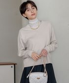 【23区/NIJYUSANKU】の【先行予約/洗える】ウールカシミヤ Vネック ニット ベージュ系|ID:prp329100004250861