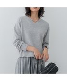 【23区/NIJYUSANKU】の【先行予約/洗える】ウールカシミヤ Vネック ニット ライトグレー系|ID:prp329100004250861