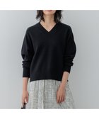 【23区/NIJYUSANKU】の【先行予約/洗える】ウールカシミヤ Vネック ニット ブラック系|ID:prp329100004250861