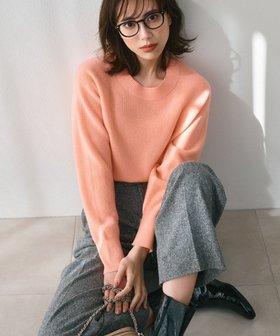 【23区/NIJYUSANKU】の【洗える】ウールカシミヤ クルーネック ニット 人気、トレンドファッション・服の通販 founy(ファニー) ファッション Fashion レディースファッション WOMEN トップス・カットソー Tops/Tshirt ニット Knit Tops イエロー Yellow インナー Inner オレンジ Orange 春 Spring 洗える Washable 畦 Ridge カシミヤ Cashmere セーター Sweater ベーシック Basic A/W・秋冬 Aw・Autumn/Winter・Fw・Fall-Winter エレガント 上品 Elegant |ID:prp329100004250863