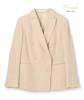 【ベイジ,/BEIGE,】の【洗える】CINDY / ダブルブレストジャケット 人気、トレンドファッション・服の通販 founy(ファニー) ファッション Fashion レディースファッション WOMEN アウター Coat Outerwear ジャケット Jackets インナー Inner ウォッシャブル Washable オケージョン Occasion 洗える Washable クラシック Classic サテン Satin ジャケット Jacket ストレッチ Stretch スリット Slit スーツ Suit ダブル Double 人気 Popularity ボトム Bottom NEW・新作・新着・新入荷 New Arrivals おすすめ Recommend ビジネス 仕事 通勤 Business |ID:prp329100004250892