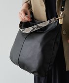 【ラシット/russet】の【2024AW新作】パイソンハンドルソフトレザー2wayビッグショルダーバッグ(CE-1464) Black|ID: prp329100004251054 ipo3291000000029503045